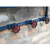 Shelf With Clock & Hooks
