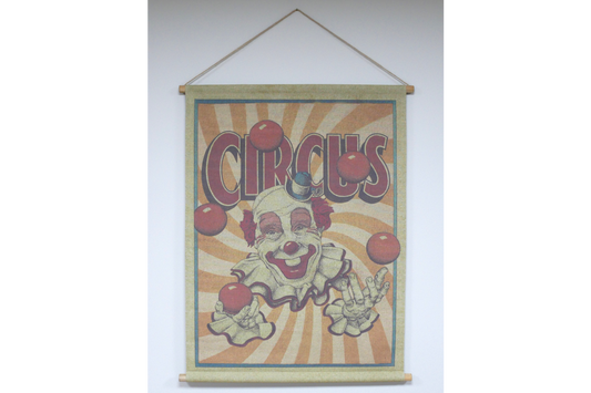 Canvas Wall Art - Juggling Clown (S)