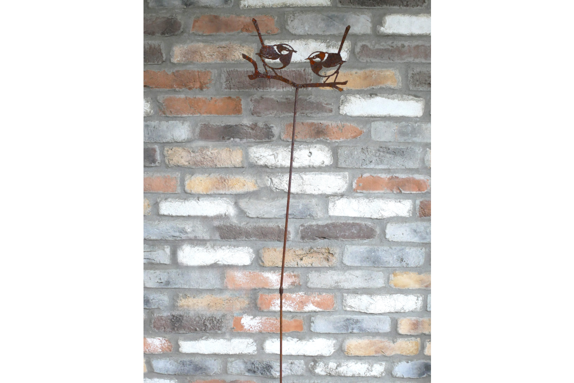 Rusty 2 Bird Stake