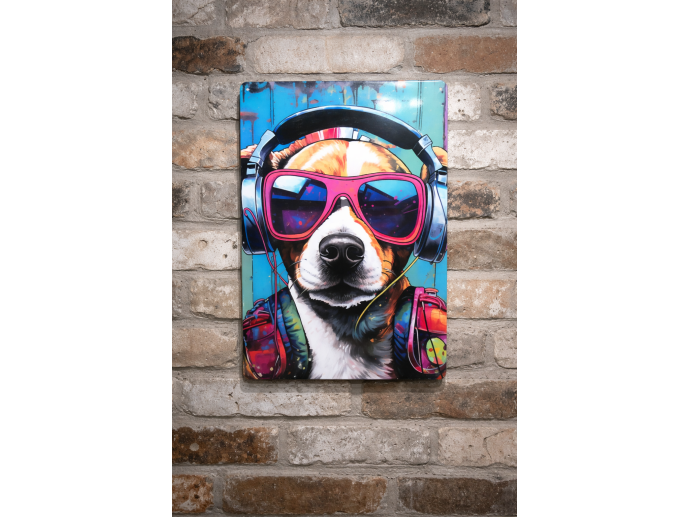 DJ Dog - Tin Sign