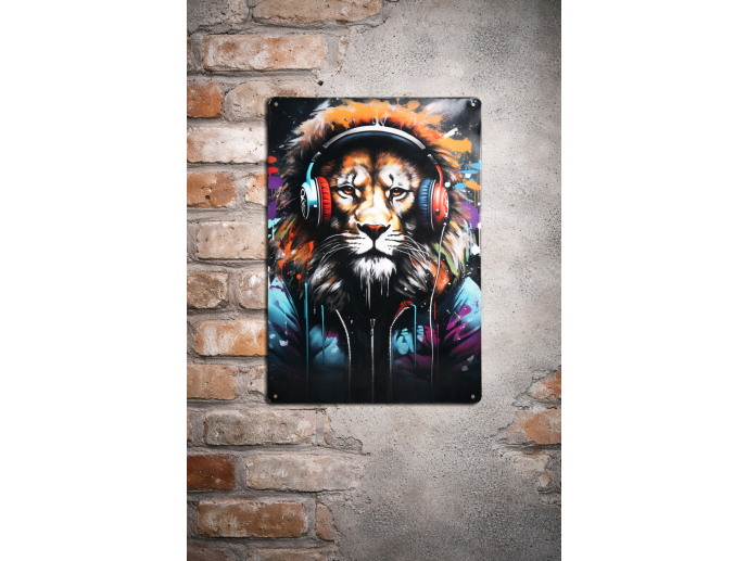 DJ Lion - Tin Sign