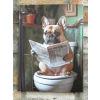 Frenchie On The Loo - Canvas