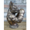 Frenchie Boxer - Antique Gold Finish