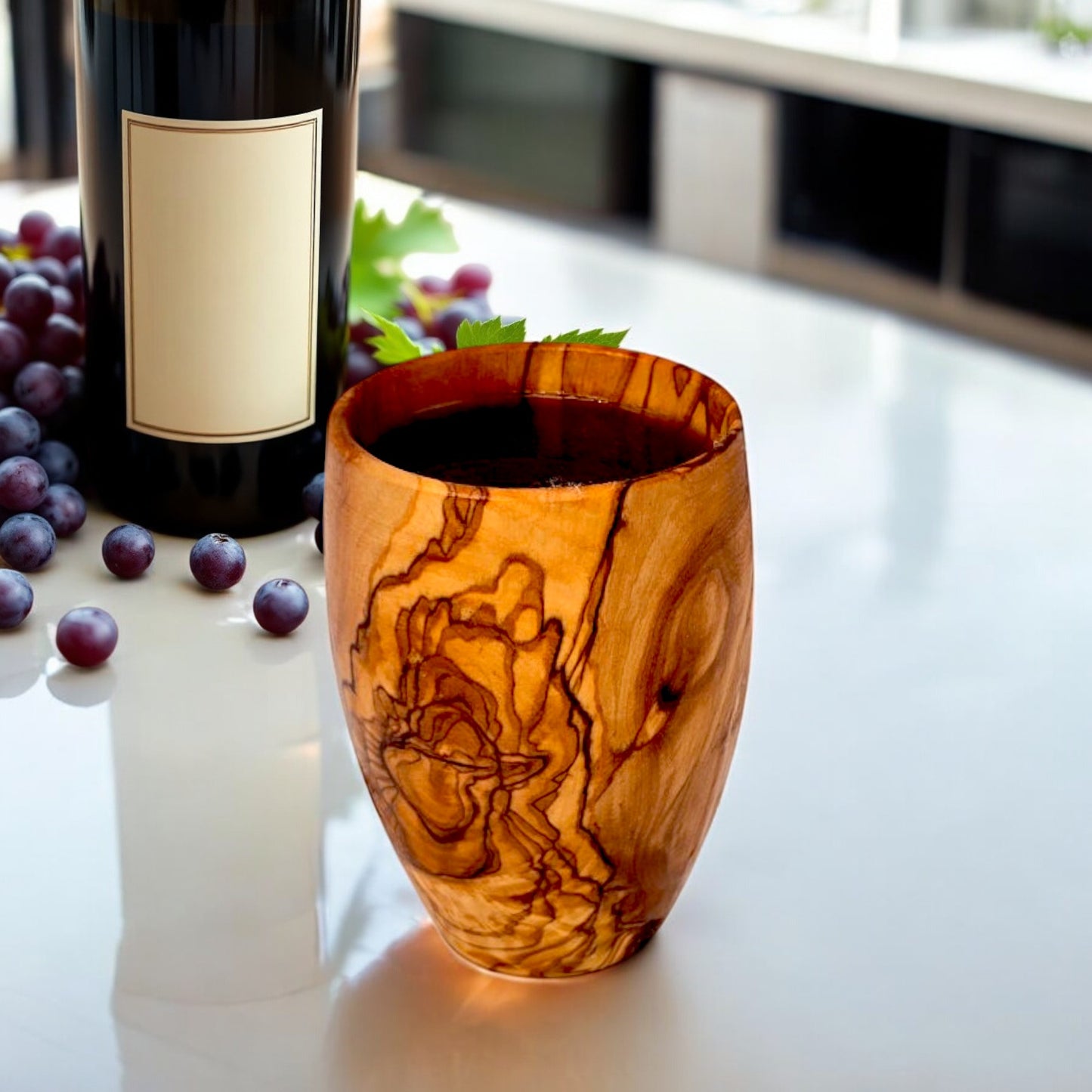 Olive Wood Wooden Drinking Cup | 384ml