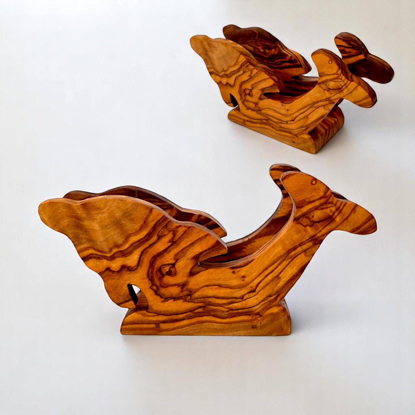 Olive Wood Classic Napkin Holder