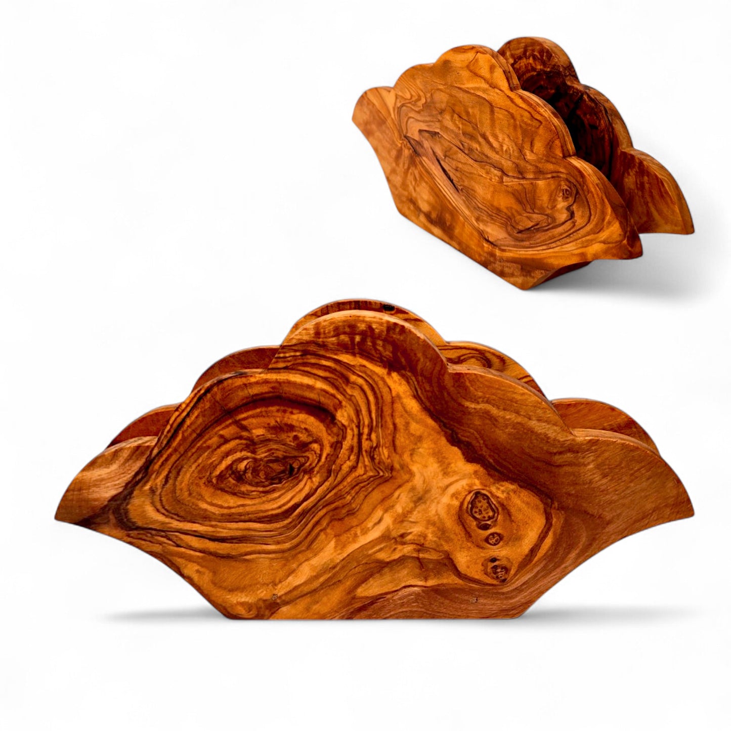 Olive Wood Classic Napkin Holder