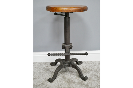 Stool With Wooden Top