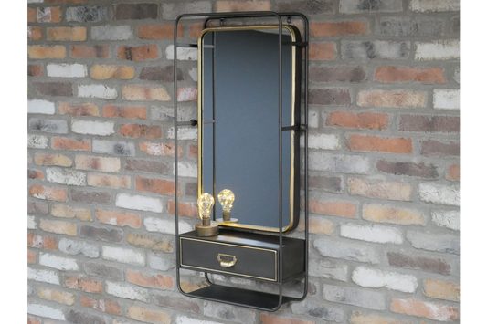 Wall Unit With Mirror