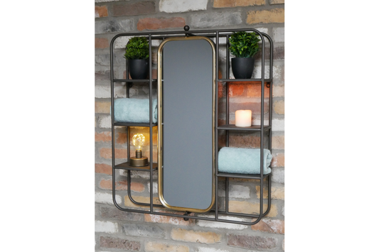 Wall Unit With Mirror