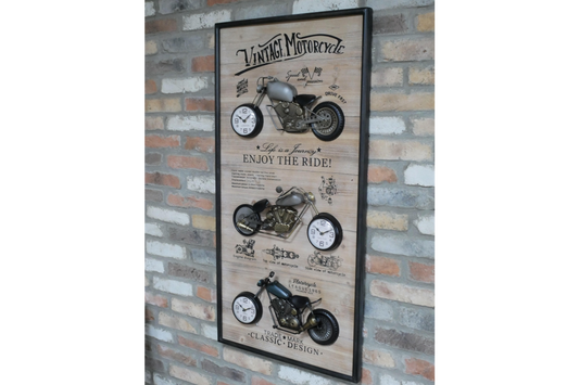 Motorbikes Clock