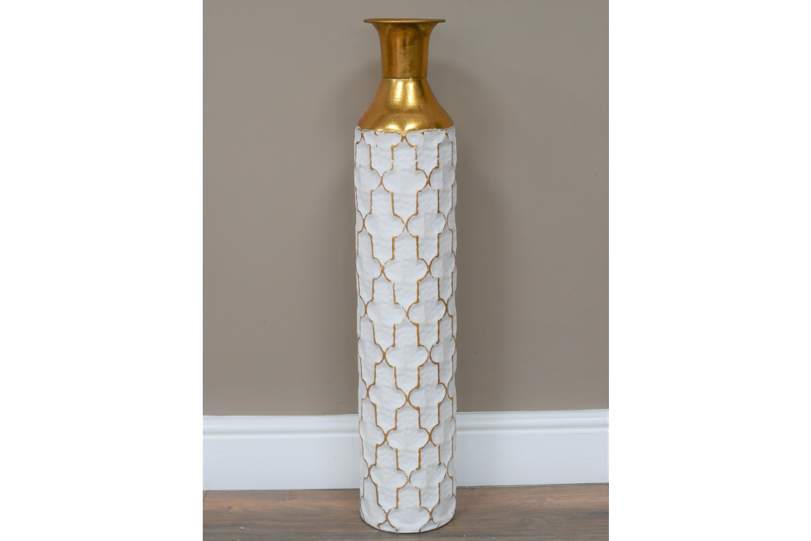 White & Gold Vase