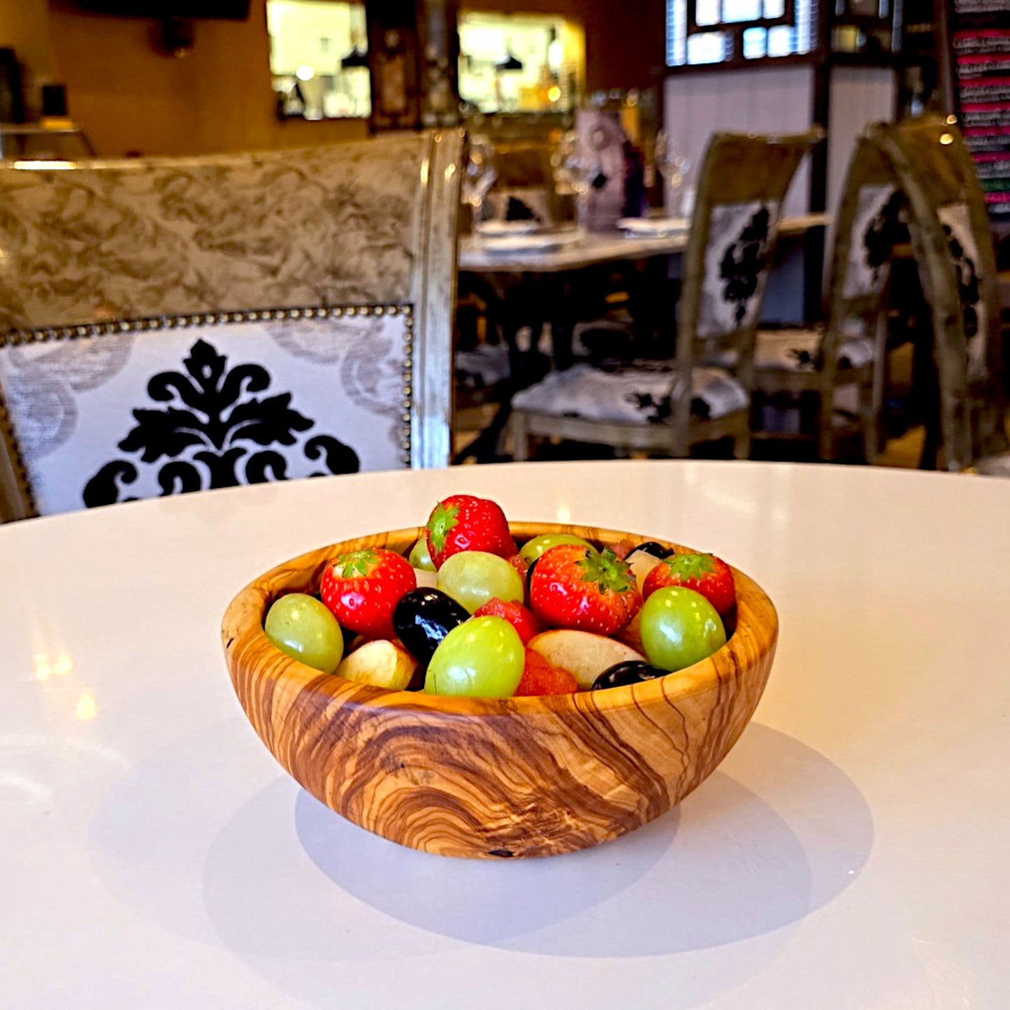 Olive Wood Small Handcrafted Wooden Bowl | Great for Sides, Cereal, Condiments, Spices | Various Sizes