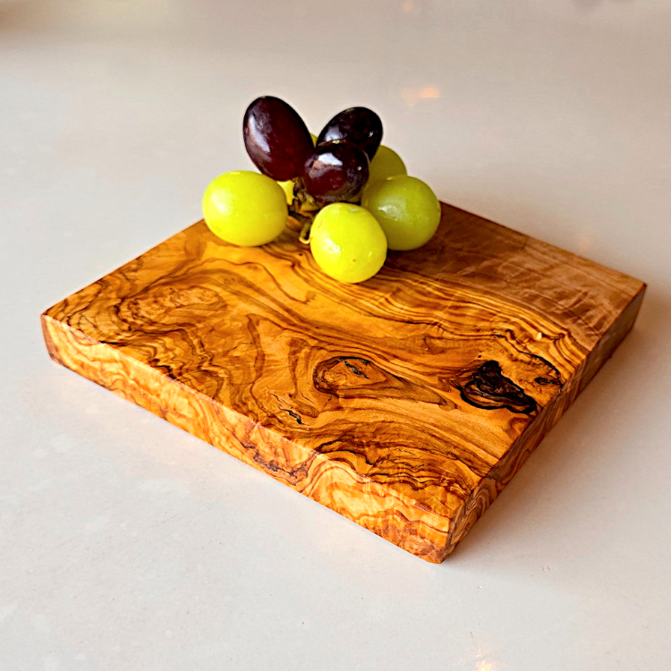 Square Olive Wood Chopping Board