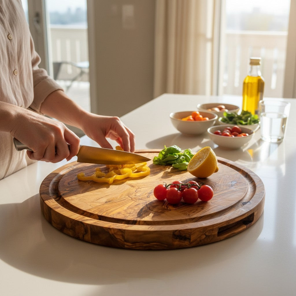 Wood Cutting Board | Handmade Wooden Chopping Board UK | Natural Kitchen Gift | Serving Board