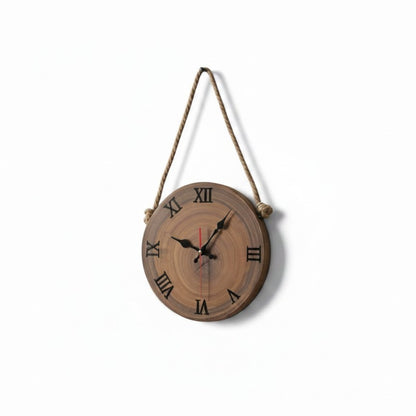 Wall Clock with Hanging Rope | Luxury Rustic Home Decor