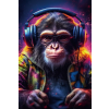 DJ Monkey Wall Art