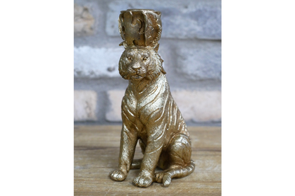 Sitting Tiger Candle Holder