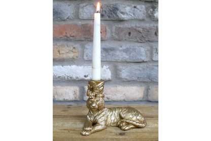 Laying Tiger Candle Holder