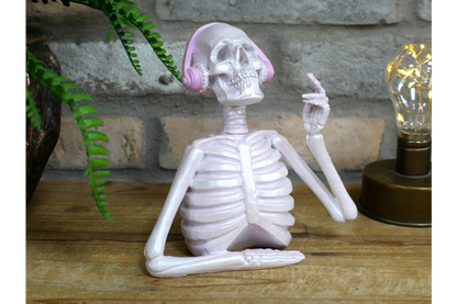 Skeleton With Headphones (Pink)