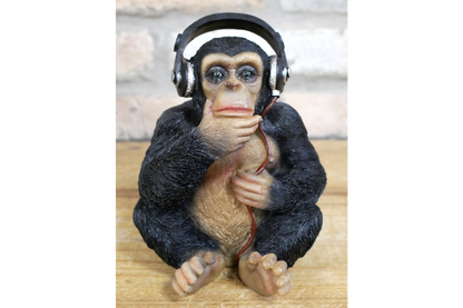 Monkey With Headphones