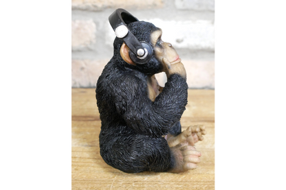 Monkey With Headphones