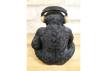 Monkey With Headphones