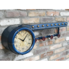 Shelf With Clock & Hooks