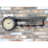 Shelf With Clock & Hooks