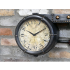 Shelf With Clock & Hooks