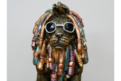 Dreadlocks Lion - Gold