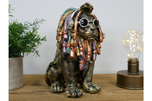 Dreadlocks Lion - Gold