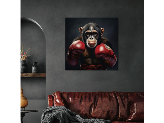 Boxing Monkey Wall Art