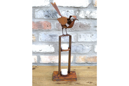 Rusty Bird Tealight Holder
