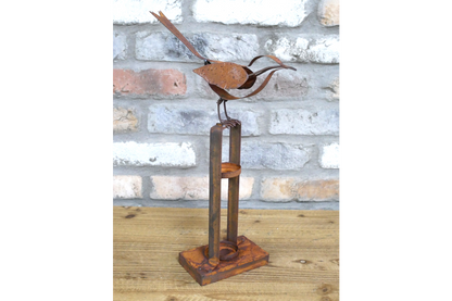 Rusty Bird Tealight Holder