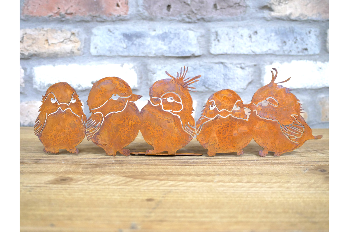 5 Birds Fence Topper