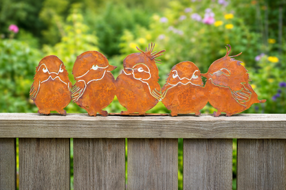 5 Birds Fence Topper