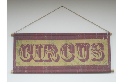 Canvas Wall Art - Circus Sign