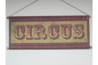 Canvas Wall Art - Circus Sign