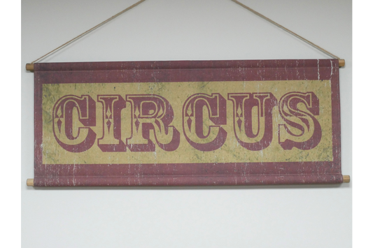 Canvas Wall Art - Circus Sign