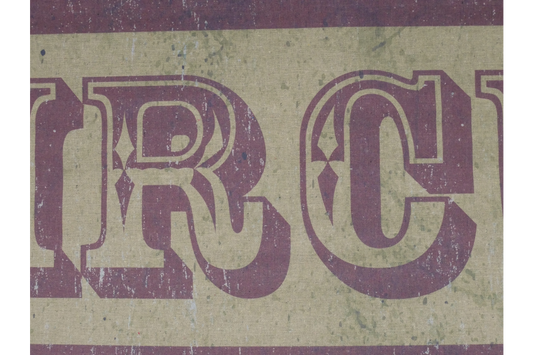 Canvas Wall Art - Circus Sign