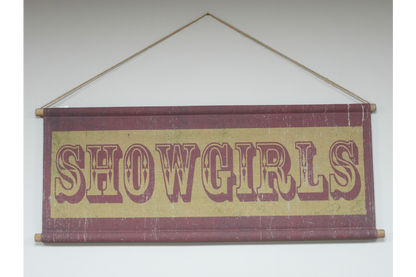 Canvas Wall Art - Showgirls Sign