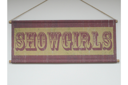 Canvas Wall Art - Showgirls Sign