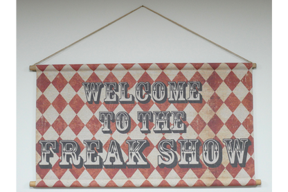 Canvas Wall Art - Freak Show Sign