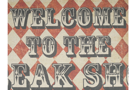Canvas Wall Art - Freak Show Sign