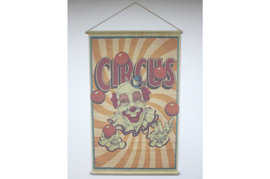 Canvas Wall Art - Juggling Clown (L)
