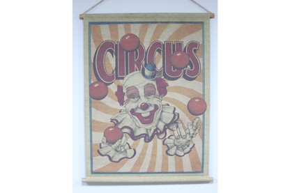 Canvas Wall Art - Juggling Clown (S)