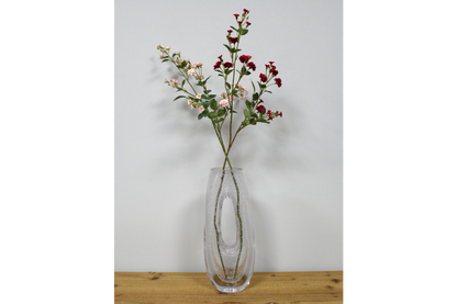 Clear Glass Bubble Vase