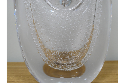 Clear Glass Bubble Vase