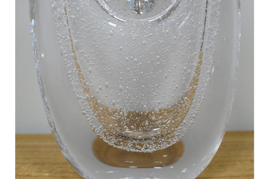 Clear Glass Bubble Vase