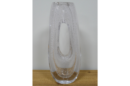 Clear Glass Bubble Vase